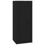vidaXL Ensemble de meubles TV 7 Pièces Noir Bois d'ingénierie