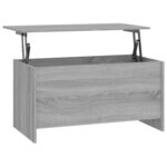 vidaXL Table basse Sonoma gris 102x55 5x52 5 cm Bois d'ingénierie