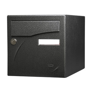 Boîte aux lettres Préface 1 porte   Noir décor RAL 9005D
