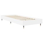 vidaXL Cadre de lit Blanc 80 x 200 cm Bois d'ingénierie
