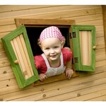 Axi maison pour enfants avec toboggan robin bois