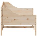 vidaXL Lit de jour sans matelas 90x200 cm bois de pin massif