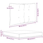 vidaXL Coussin de canapé d'extérieur 3 Pièces Vert Polyester