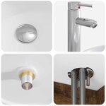 vidaXL Vanité de lavabo mural Chêne fumé 49 5 x 44 5 x 65 cm