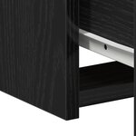 vidaXL Tables de nuit 2 Pièces Chêne Noir 50x32x60cm en bois d'ingénierie