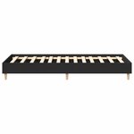 vidaXL Cadre de lit sans matelas noir 75x190 cm bois ingénierie