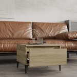 vidaXL Table d'appoint Chêne sonoma 50x46x35 cm Bois d'ingénierie