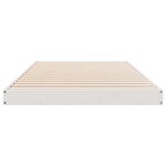 Lit de sol vidaXL Blanc 80x210 cm en bois massif de pin