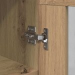 vidaXL Buffet chêne artisanal 34 x 34 5 x 90 cm Bois d'ingénierie