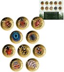 Monnaie LADYBIRDS Wonder World Set 10 Or 3000 Francs Chad