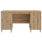 vidaXL Bureau Chêne artisanal 142 5 x 50 x 75 cm Bois d'ingénierie
