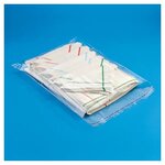 Sachet plastique 75  recyclé transparent à fermeture adhésive 26x40 cm (lot de 1000)