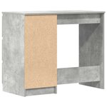 vidaXL Bureau Gris béton 90x45x76 cm Bois d’ingénierie