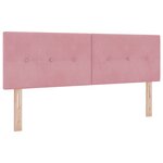 Lit à ressort vidaXL avec matelas Rose 160x200 cm Velours