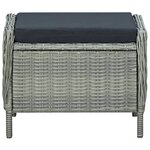 vidaXL Ensemble à manger de jardin 5 Pièces Gris clair