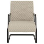 vidaXL Chaise cantilever Gris clair Similicuir