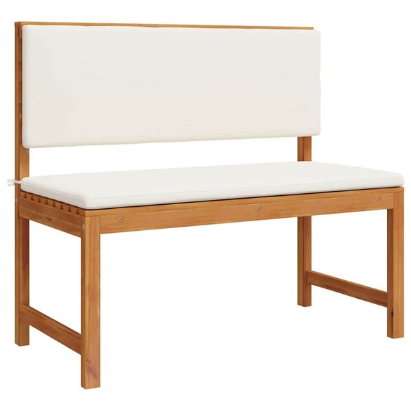 vidaXL Banc de jardin Marron 100 x 50 x 91cm Bois d'acacia massif