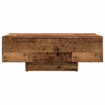 vidaXL Table basse vieux bois 85x55x31 cm bois d'ingénierie