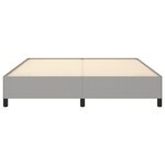 vidaXL Cadre de lit sans matelas gris clair 160x200 cm tissu