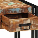 vidaXL Table d'appoint 40 x 40 x 50 cm bois de récupération massif
