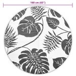 vidaXL Tapis d'extérieur ARAKIL vert Ø160 cm PP