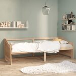 vidaXL Lit de repos 3 places Bois de pin massif 90x200 cm