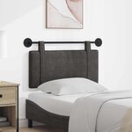 vidaXL Tête de lit suspendue Noir PU antique