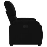 vidaXL Fauteuil inclinable Noir Tissu