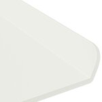 vidaXL Étagère flottante 3 Pièces Blanc 40 x 9 x 2 5 cm Acier