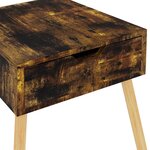 vidaXL Tables de chevet 2 Pièces Chêne fumé 40x40x56 cm Bois d'ingénierie