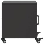 vidaXL Table de chevet noir 36x39x43 5 cm acier