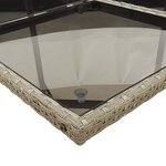 vidaXL Ensemble à manger de jardin avec coussins 13 Pièces résine tressée