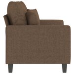 vidaXL Canapé à 2 places Marron 120 cm Tissu
