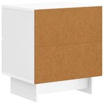 vidaXL Cabinet de chevet Blanc brillant 43 x 34 5 x 47 5 cm