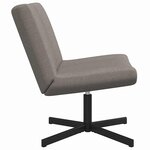 vidaXL Chaise pivotante Taupe 63 x 75 x 76 cm tissu