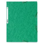 Chemise 3 rabats à élastiques carte lustrée 400g/m² A4 Coloris aléatoire EXACOMPTA