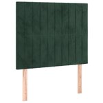 vidaXL Cadre de lit sans matelas vert foncé 80x200 cm velours