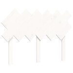 vidaXL Cadre de lit avec tête de lit blanc 120x200 cm bois massif
