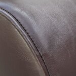 vidaXL Chaise longue Marron Similicuir