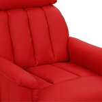 vidaXL Fauteuil de massage Rouge bordeaux Similicuir