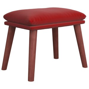 vidaXL Repose-pied Rouge bordeaux 45x29 5x35 cm Velours
