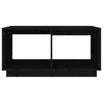 vidaXL Table basse Noir 80x50x40 cm Bois massif de pin