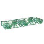 vidaXL Set de coussins de palette Floral 2 Pièces Motif de feuille