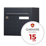 Boîte aux lettres cubysm  1 porte gris anthracite ral 7016m