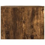 vidaXL Table basse Chêne fumé 90 x 50 x 37 cm Bois d'ingénierie