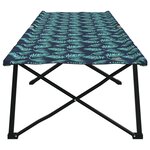 vidaXL Lits de soleil pliables avec sacs de transport 2 Pièces Motif feuillage 600D Tissu Oxford