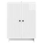 vidaXL Buffet Blanc brillant 66 x 34 5 x 90 cm Bois d'ingénierie