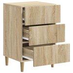 vidaXL Cabinet de chevet avec tiroir Chêne Sonoma 43 x 41 x 66 5 cm