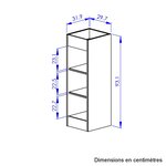 Petite bibliothèque en bois