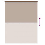 vidaXL Store enrouleur Protection UV Taupe 180 x 230 cm Polyester